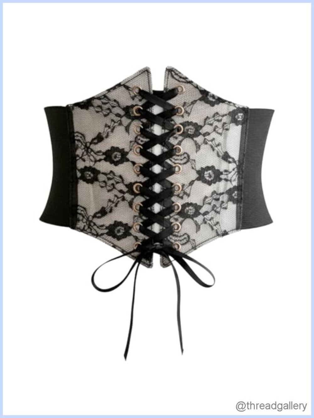 Lace Corset Belt Elastic Wide Waist Belt for Dresses Shirt Costume